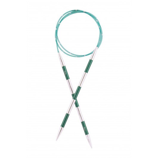 KnitPro SmartStix Rundstickor Aluminium 80cm Grön 4.00mm