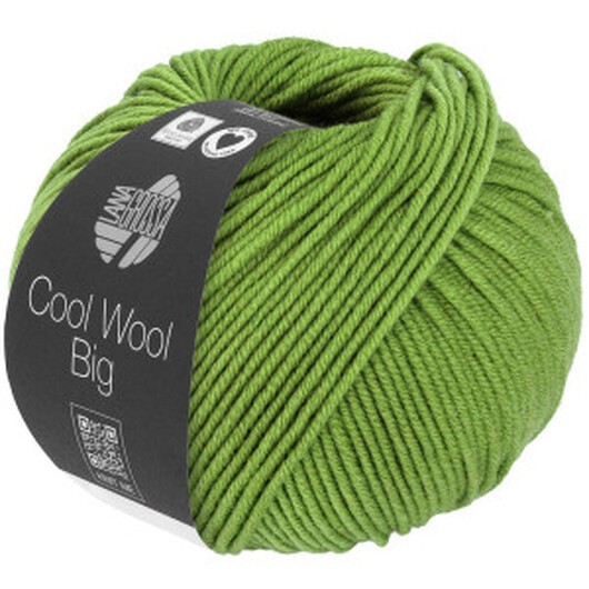 Lana Grossa Cool Wool Big Garn 1022 Klöverbladsgrön