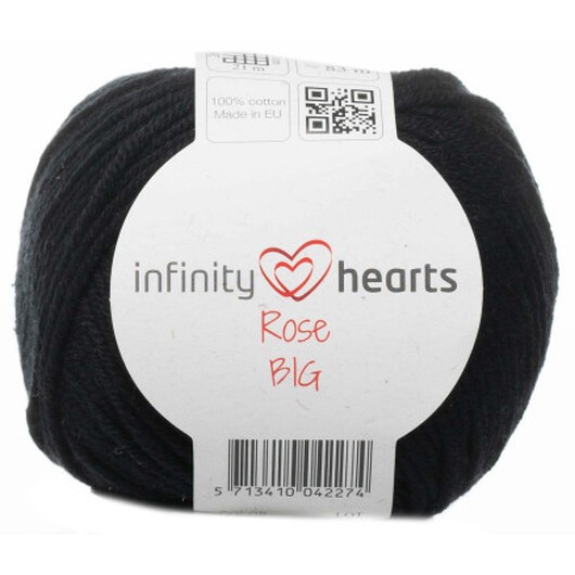 Infinity Hearts Rose Big Garn 01 Svart