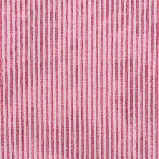Seersucker med ränder 145 cm 15 Röd - 50cm