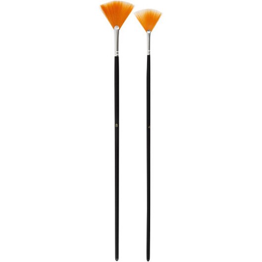 Gold Line Brushes, L: 29-30 cm, B: 2-3 mm, fläkt, 2 st / 1 pk.