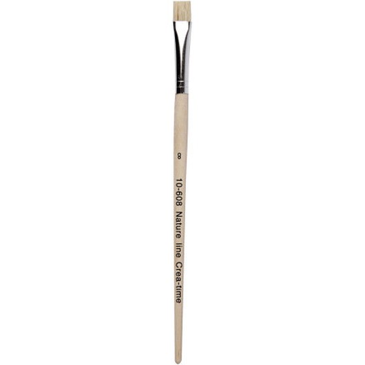 Natur Line Penslar, nr. 8, L: 18,5 cm, B: 10 mm, platta, 12 st./ 1 förp.