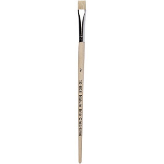 Natur Line Penslar, nr. 8, L: 18,5 cm, B: 10 mm, platta, 12 st./ 1 förp.