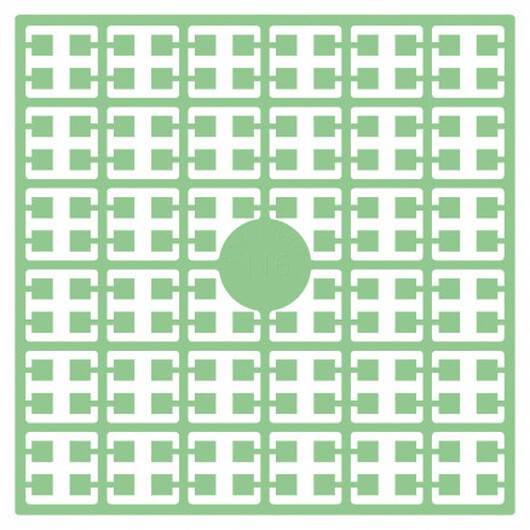 Pixelhobby Midi Pärlor 116 Ljus Grön 2x2mm - 140 pixels