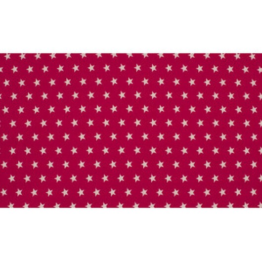 Minimals Bomullspoplin Tyg Print 117 Star Fuchsia 145cm - 50cm