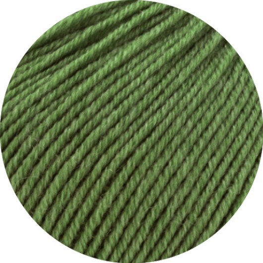 Lana Grossa Cool Wool Melange Garn 434 Grön Melange