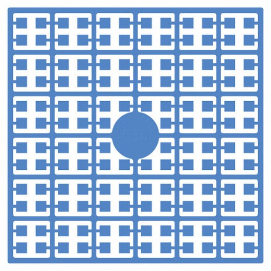Pixelhobby Midi Pärlor 530 Klar Blå 2x2mm - 140 pixels