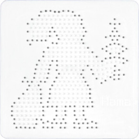 Hama Midi Pärlplatta Jultomte Vit 15,5x15,5cm - 1 st.