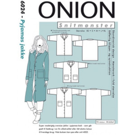 ONION Snittmönster 6024 Pyjamasrock Str. XS-XL