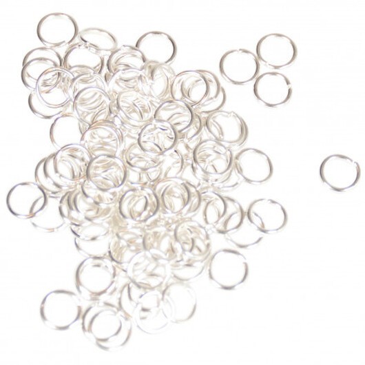 Infinity Hearts O-ring Silver 5x0,7mm - 100 st.