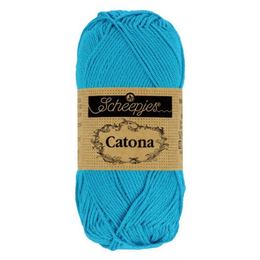 Scheepjes Catona Garn 146 Vibrant Blå - 10g