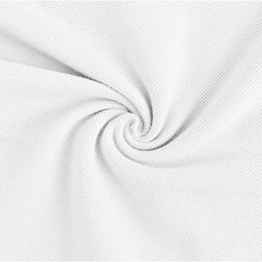 Polo bomullsjersey 155cm 050 Vit - 50cm