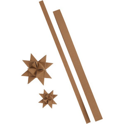 Stjärnstrimlor, L: 44+78 cm, B: 15+25 mm, 350 g, beige, 24 strimlor/ 1 förp.