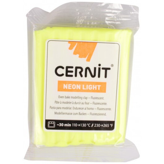 Cernit Modellera Neon 210 Gul 56g