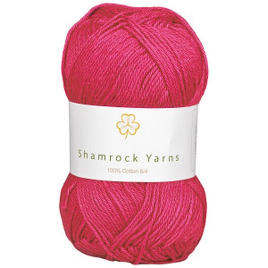 Shamrock Yarns 100% Bomull Garn 19 Matt Rosa