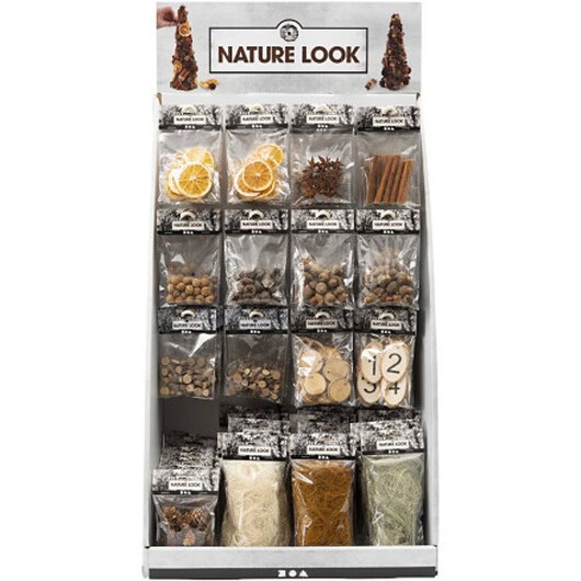 Bordsdisplay - Naturprodukter, H: 7400 mm, B: 4400 mm, 120 st / 1 pk.