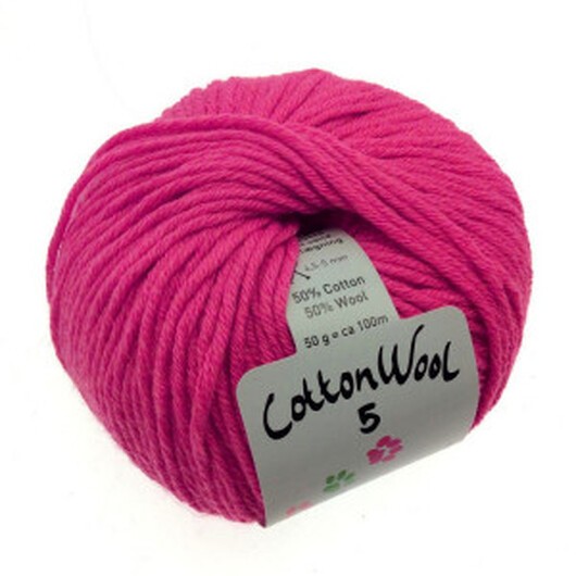 Gepard Garn CottonWool 5 Unicolor 430 Dämpad Rosa