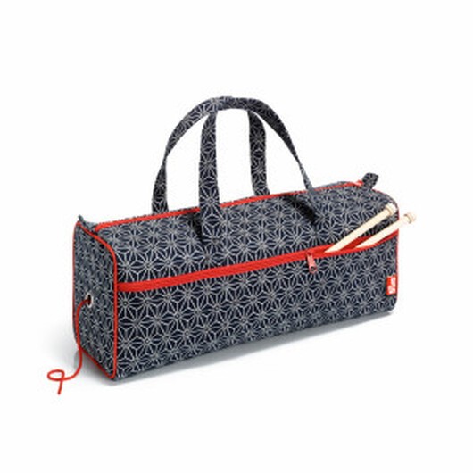 Prym Stickväska Kimono Marinblå/Vit/Röd 44x14x17cm