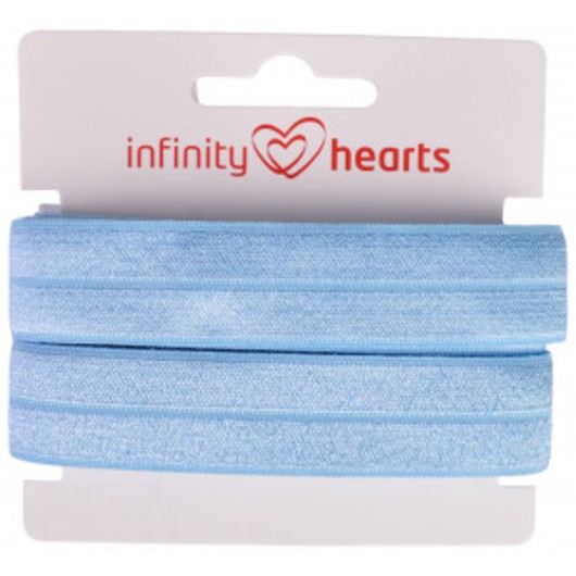 Infinity Hearts Vikresår 20mm 311 Ljusblå - 5m