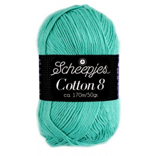 Scheepjes Cotton 8 Garn Unicolor 665 Sjögrön