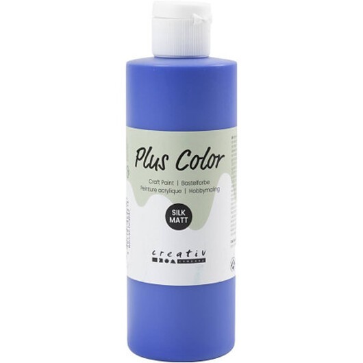 Plus Color Hobbyfärg, ultra marine, 250 ml/ 1 flaska