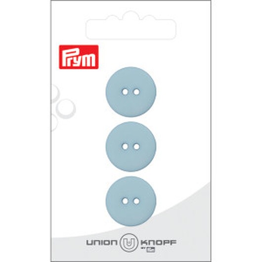 Prym Platt Plastknapp Ljusblå 18 mm - 3 st