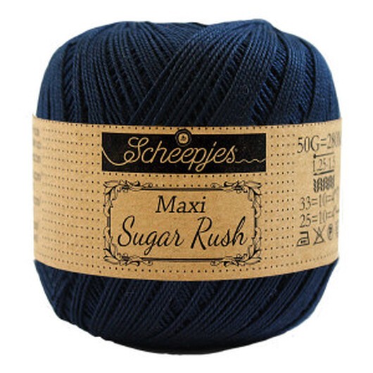 Scheepjes Maxi Sugar Rush Garn Unicolor 124 Ultra Marine