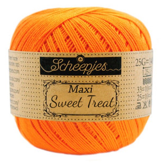 Scheepjes Maxi Sweet Treat Garn Unicolor 281 Tangerine