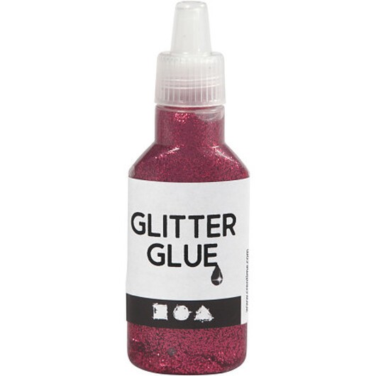 Glitterlim, rosa, 25 ml/ 1 flaska
