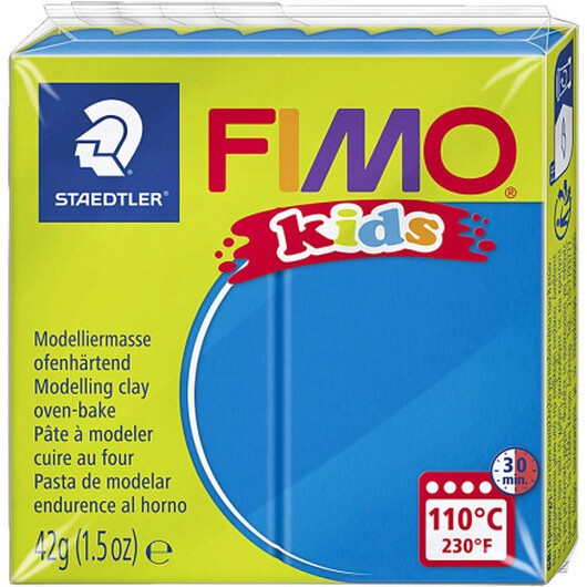 FIMOÂ® Kids Clay, blå, 42 g/ 1 förp.