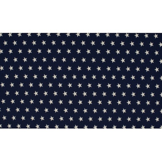 Minimals Bomullspoplin Tyg Print 108 Star Navy 145cm - 50cm