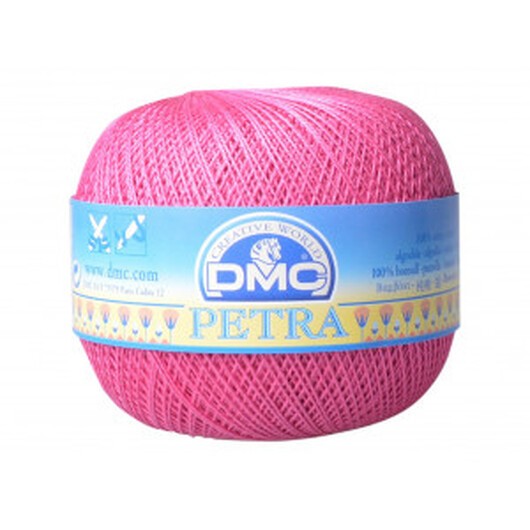 DMC Petra nr. 8 Virkgarn Unicolor 53805 Cerise