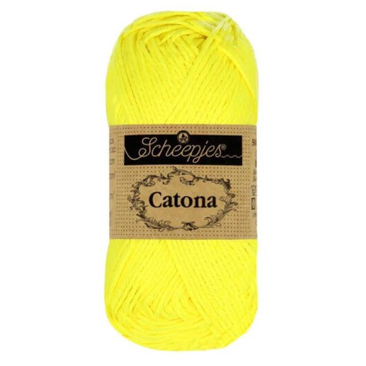 Scheepjes Catona Garn 601 Neon Yellow - 25g