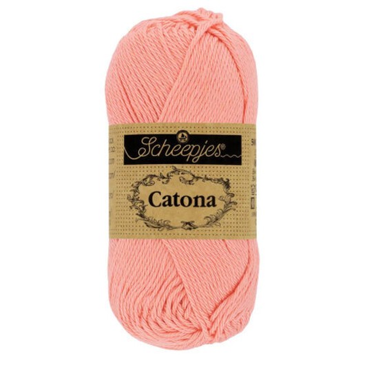 Scheepjes Catona Garn 264 Ljus Korall - 10g