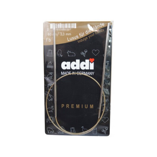 Addi Turbo Rundstickor Mässing 60cm 3,00mm / 23.6in US2Â½