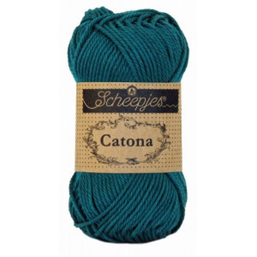 Scheepjes Catona Garn Unicolor 401 Dark Teal