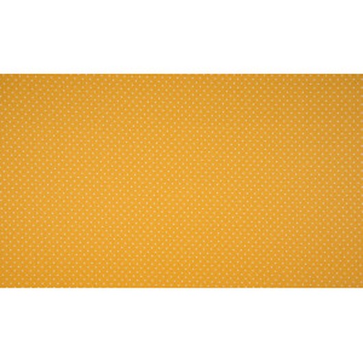 Minimals Bomullspoplin Tyg Print 483 Small Dot Ochre 145cm - 50cm
