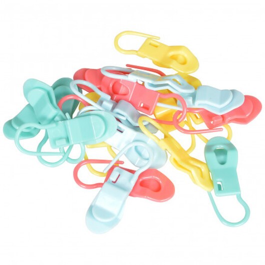 Infinity Hearts Maskmarkörer med clips Deluxe Ass. Färger 22x10mm - 20 st.