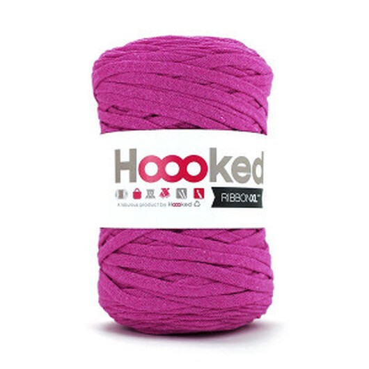 Hoooked Ribbon XL Trikågarn Unicolor SP4 Plommon