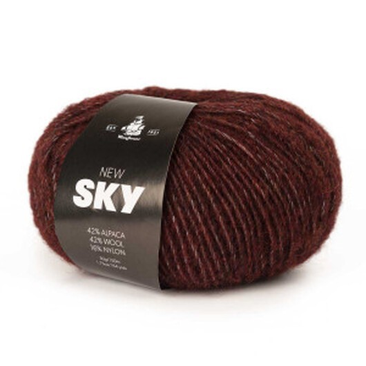 Mayflower New Sky Garn Unicolor 83 Russin