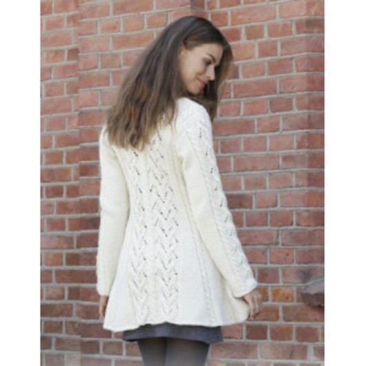 Ice Dancer by DROPS Design - Jacka stickmönster str. S - XXXL