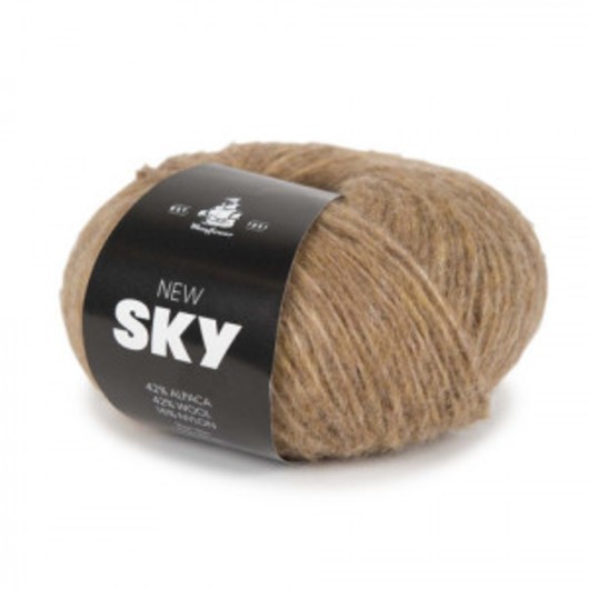 Mayflower New Sky Garn Unicolor 65 Camel