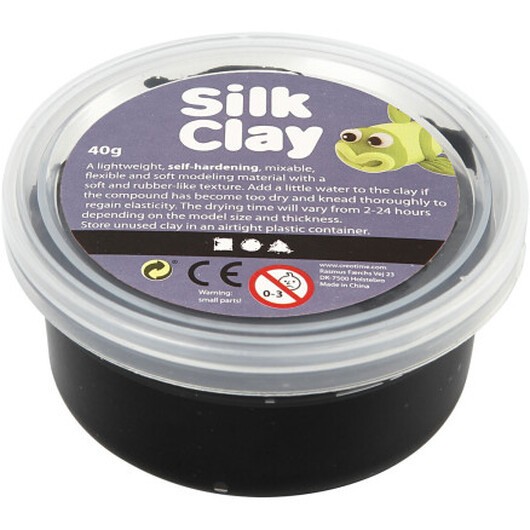 Silk ClayÂ®, svart, 40 g/ 1 burk