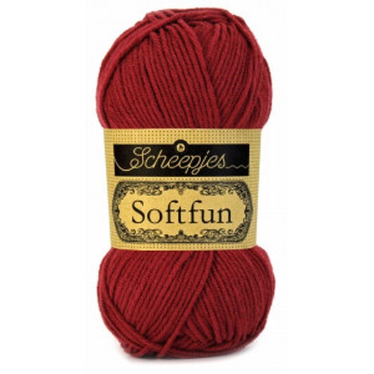 Scheepjes Softfun Garn Unicolor 2492 Bordeaux