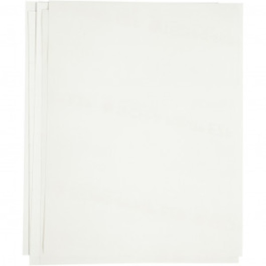 Transferark, vit, 21,5x28 cm, till ljusa och mörka textilier, 12 ark/