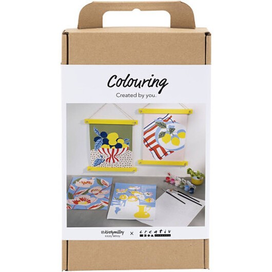 DIY Kit Colouring, Paint by numbers, Akrylfärg, 1 frp.