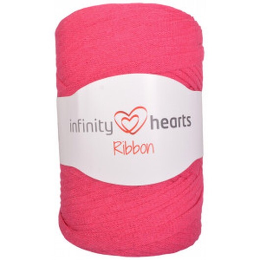 Â Infinity Hearts Ribbon Trikågarn 24 Rosa