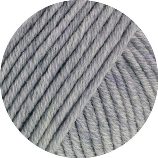 Lana Grossa Cool Wool Superbig Melange Garn 216 Ljusgrå Melange