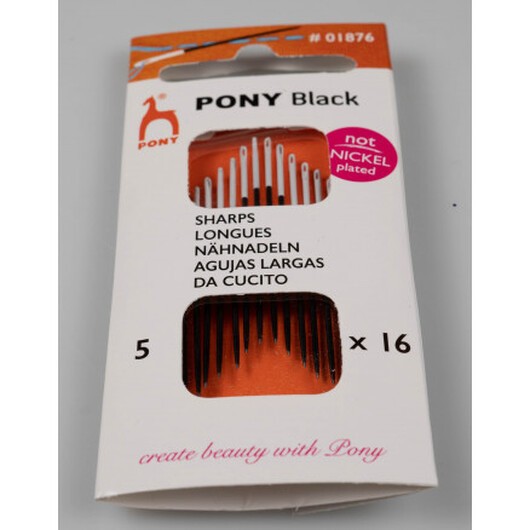 Pony Black Synål Str. 5 - 16 styck