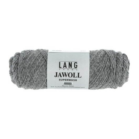 Lang Yarns Garn Jawoll 03 Mörk Grå Melange